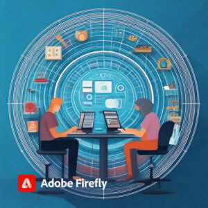 custom software development illustration from adobe firefly