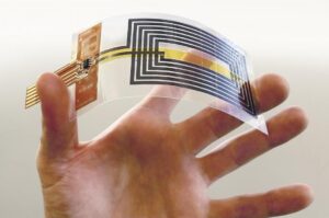 flexible technology material with computure chips inside