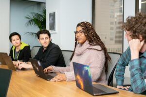 application engineers in business meeting